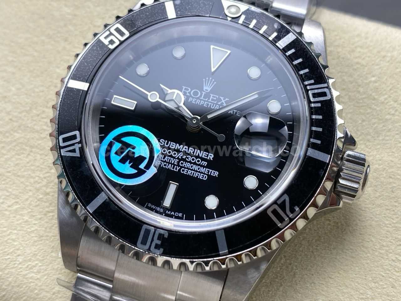 TM Factory Rolex Submariner Date 16610LN 40mm Full 904L Black Dial No Engraving (7)