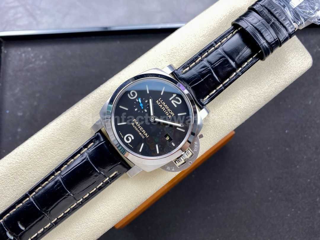 TTF Factory Panerai Luminor Marina 1950 3 Days Automatic PAM 01312 Steel Leather Strap Arabi