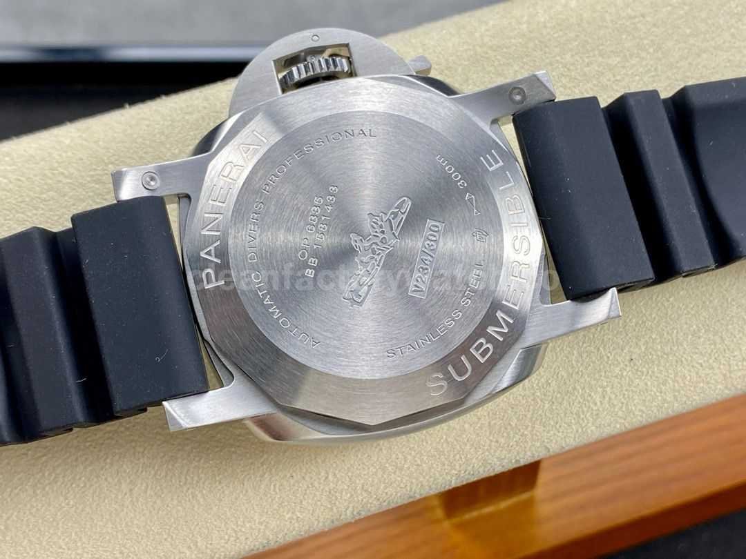TTF Factory Panerai Submersible PAM1391 Steel Rubber Strap Blue Dial (1)