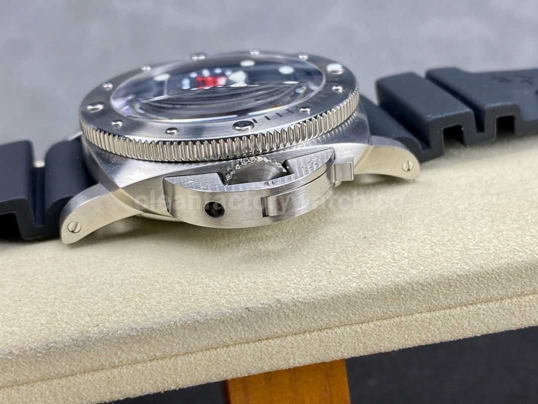 TTF Factory Panerai Submersible PAM1391 Steel Rubber Strap Blue Dial (4)