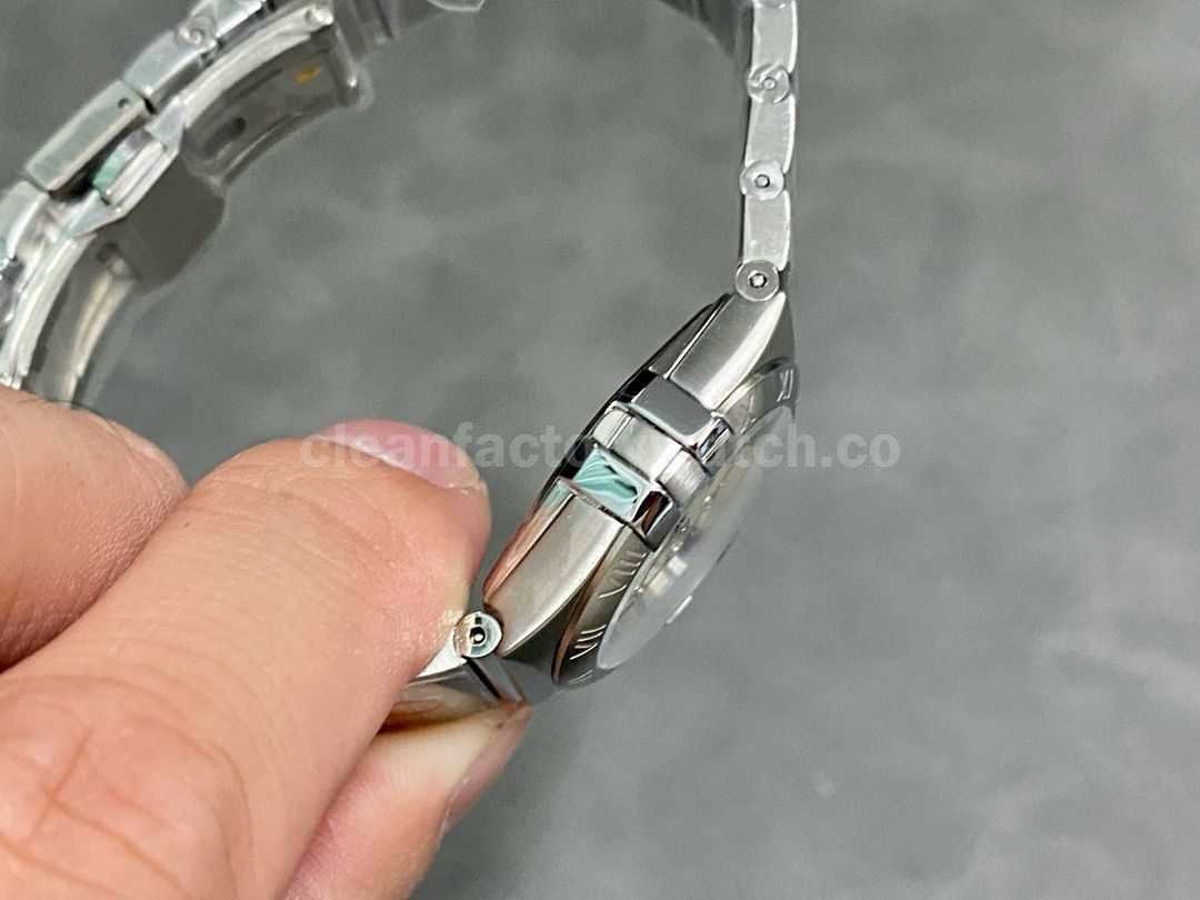 TW Factory Omega Constellation Quartz 123.10.27.60.55.001 27mm Full Steel Mother Of Pearl Dial (1)