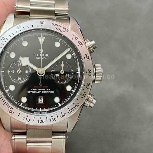 TW Factory Tudor Black Bay Chrono 79350 41mm Full Steel Black Dial