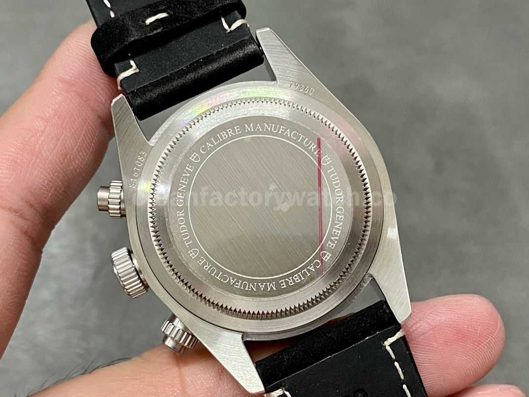 TW Factory Tudor Black Bay Chrono M79360N 0006 41mm Steel Leather Strap White Dial (4)