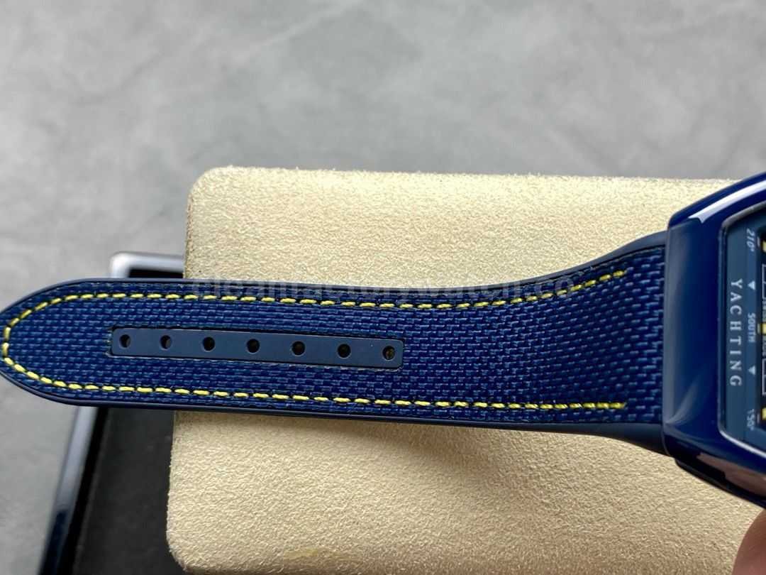 T+plus Factory Franck Muller V45 Yacht Limited Edition 45mm Blue Ceramic Rubbe (3)