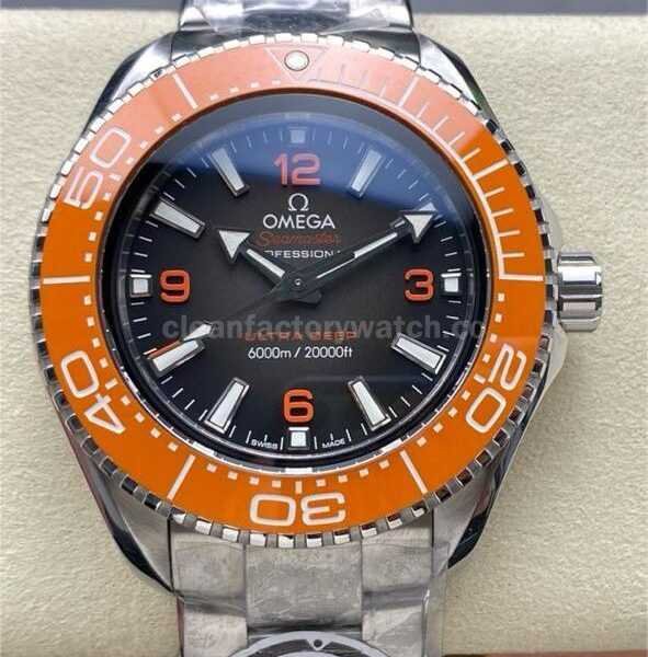 VR Factory Omega Seamaster Ultra Deep 6000M 215.30.46.21.06.001 45mm Arabic Numerals Grey Dial
