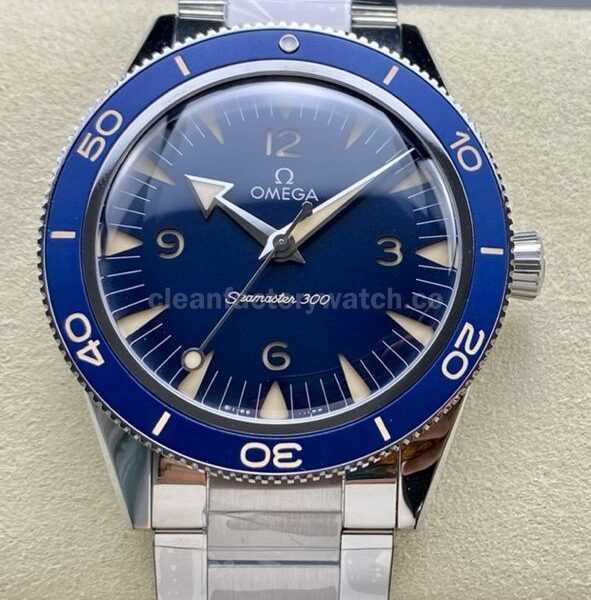 VS Factory Omega Seamaster 300 Co‑Axial Master Chronometer 234.30.41.21.03.001 41mm Full Steel Arabic Numerals Blue Dial