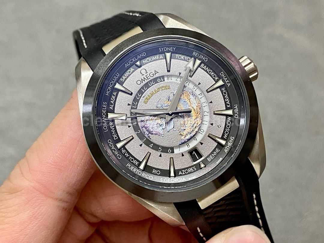 VS Factory Omega Seamaster Aqua Terra 220.92.43.22.99.001 43mm Titanium Rubber Strap Grey Dial (3)
