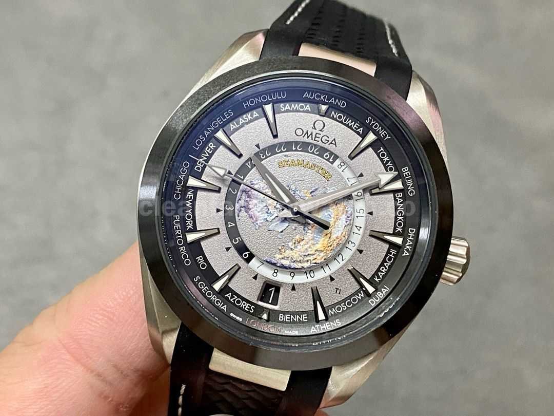 VS Factory Omega Seamaster Aqua Terra 220.92.43.22.99.001 43mm Titanium Rubber Strap Grey Dial (4)
