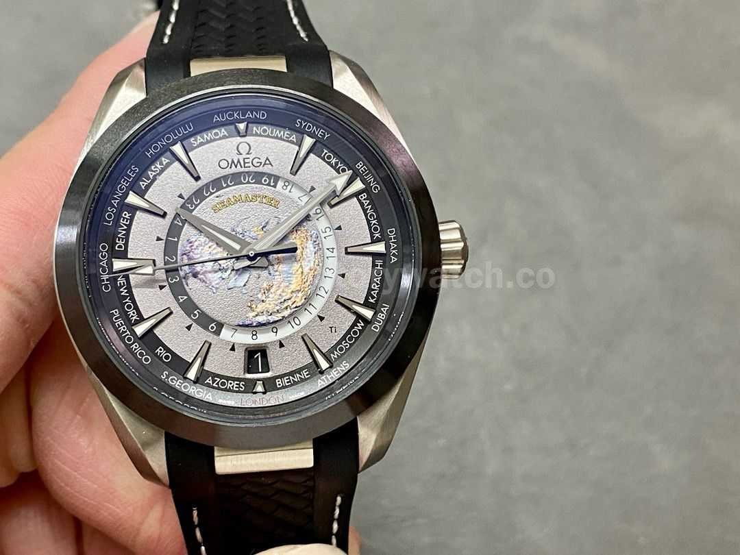VS Factory Omega Seamaster Aqua Terra 220.92.43.22.99.001 43mm Titanium Rubber Strap Grey Dial (9)