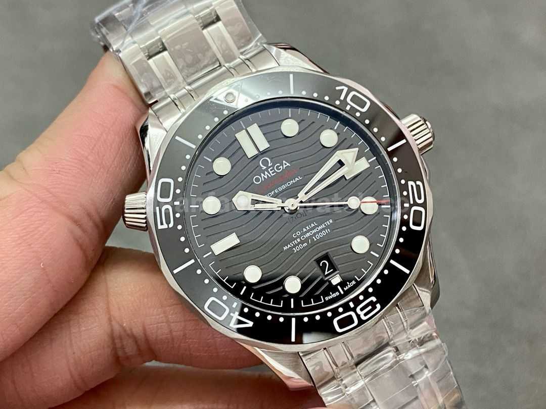 VS Factory Omega Seamaster Diver 300 M 210.30.42.20.01.001 42mm Full Steel Black Dial (8)