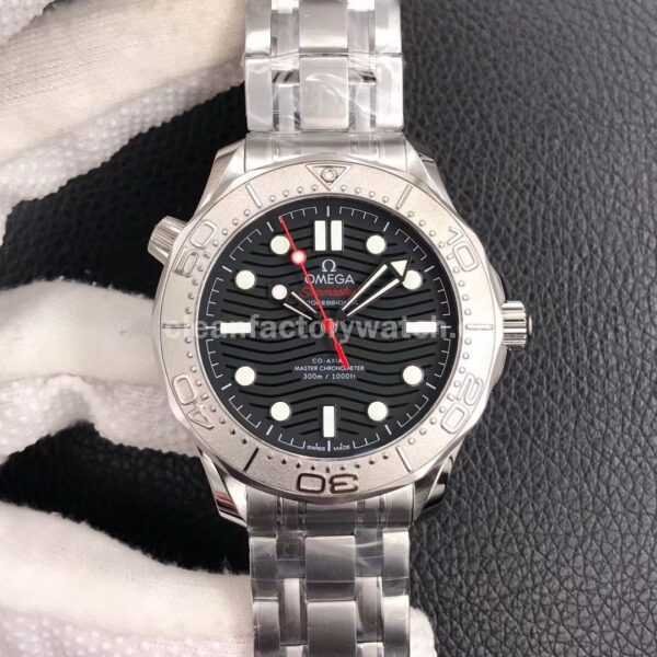 VS Factory Omega Seamaster Diver 300 M 210.30.42.20.01.002 42mm Full Steel Black Dial