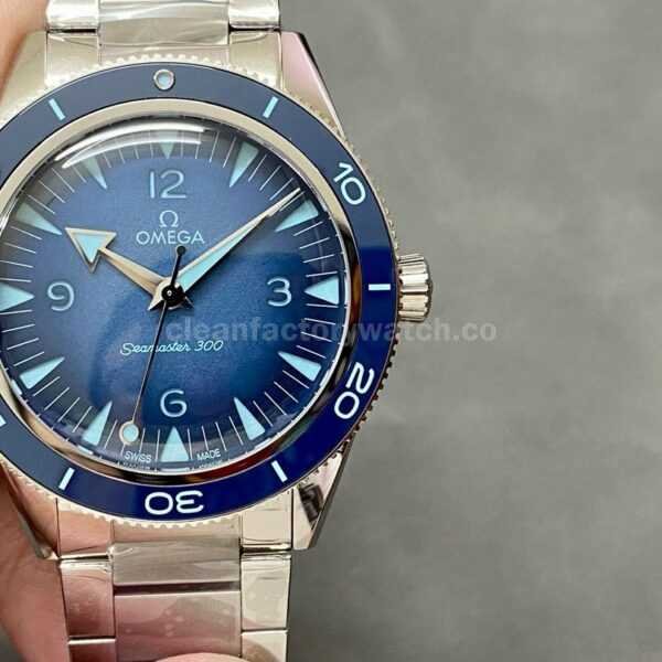 VS Factory Omega Seamaster Diver 300M 234.30.41.21.03.002  Co-Axial Master Chronometer 41mm Full Steel Blue Dial