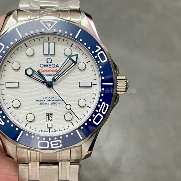 VS Factory Omega Seamaster Tokyo 2020 Limited Edition Diver 300 M 522.30.42.20.04.001 42mm Full Steel White Dial