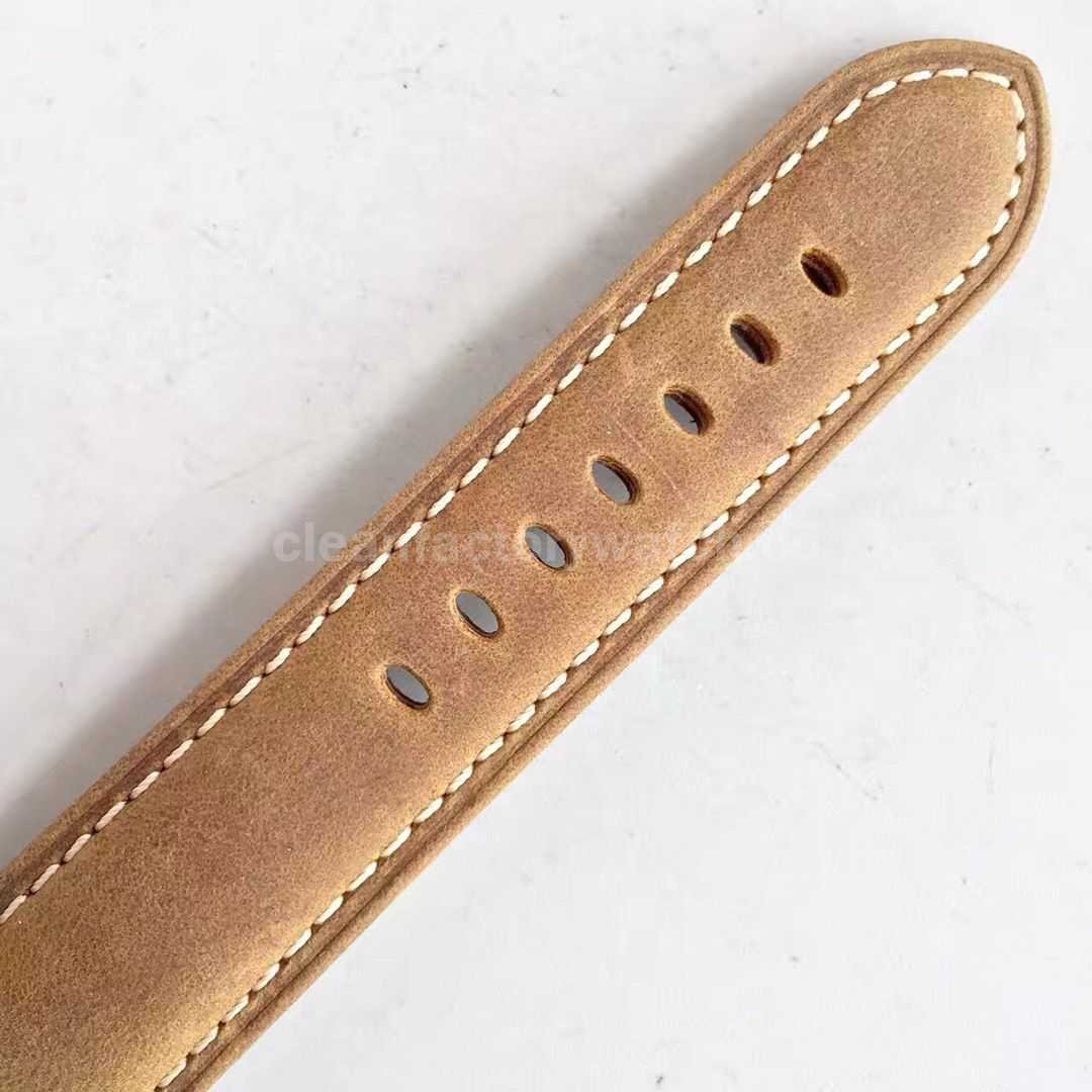 VS Factory Panerai Luminor Marina 1950 3 Days Pam00386 44mm Titanium Leather Strap Brown Dial (7)