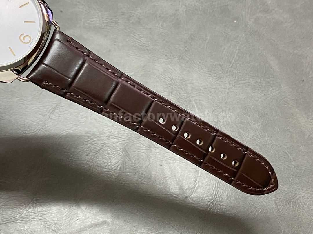 VS Factory Panerai Radiomir Quaranta Automatic Pam 01292 40mm Steel Leather Strap White Dial (1)