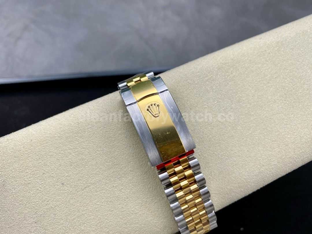 VS Factory Rolex Datejust 126233 0039 36mm Half Yellow Gold Fluted Motif Champagne Dial Jubilee (9)