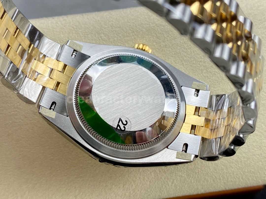 VS Factory Rolex Datejust 126233 0045 36mm Half Yellow Gold Diamond Fluted Motif Champagne