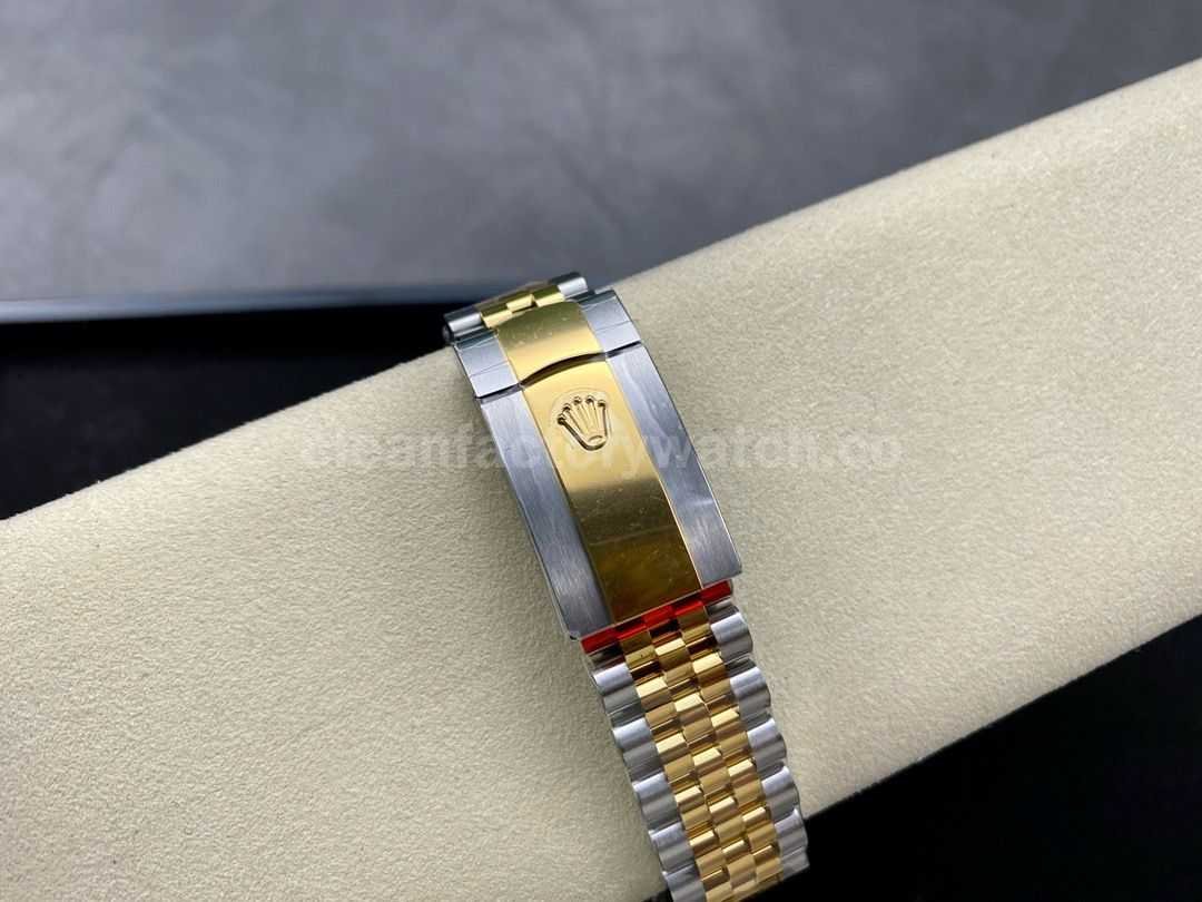 VS Factory Rolex Datejust 126233 0045 36mm Half Yellow Gold Diamond Fluted Motif Champagne (5)