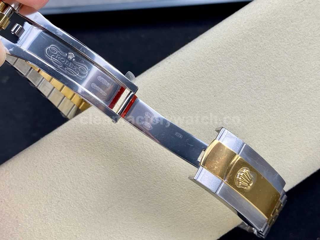 VS Factory Rolex Datejust 126233 0045 36mm Half Yellow Gold Diamond Fluted Motif Champagne (6)