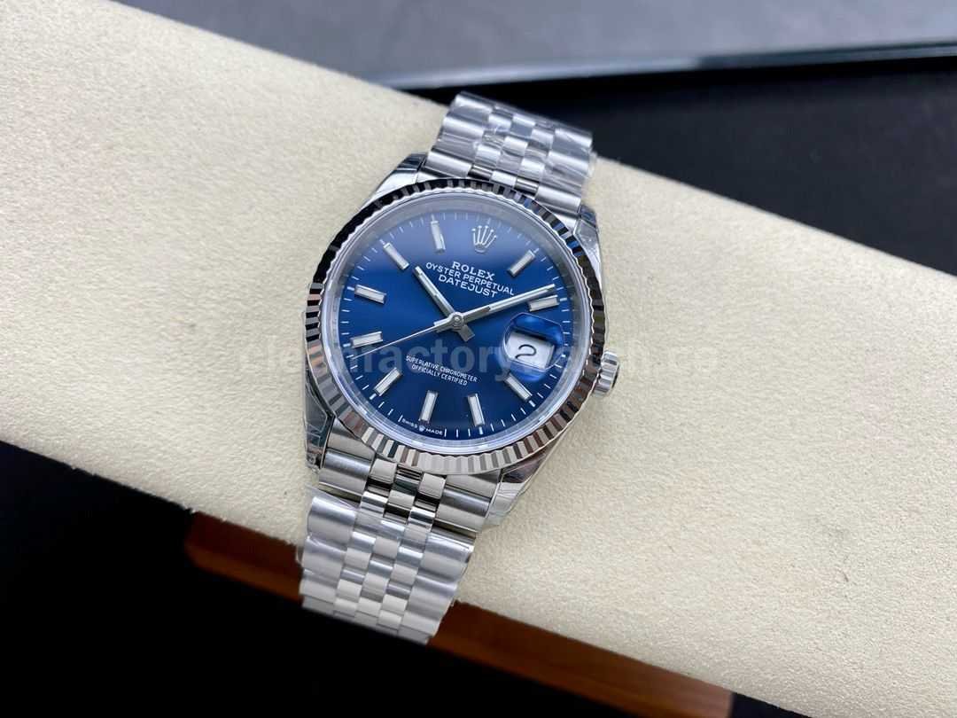 VS Factory Rolex Datejust 126234 0017 36mm Full 904L Blue Dial Jubilee (2)