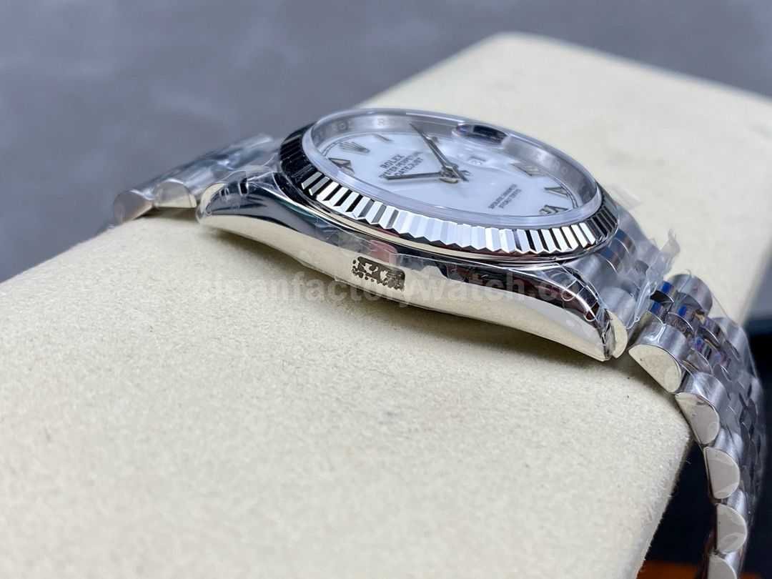 VS Factory Rolex Datejust 126234 0025 36mm Full 904L Roman Numerals White Dial Jubilee (2)