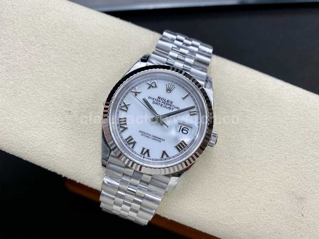 VS Factory Rolex Datejust 126234 0025 36mm Full 904L Roman Numerals White Dial Jubilee (3)