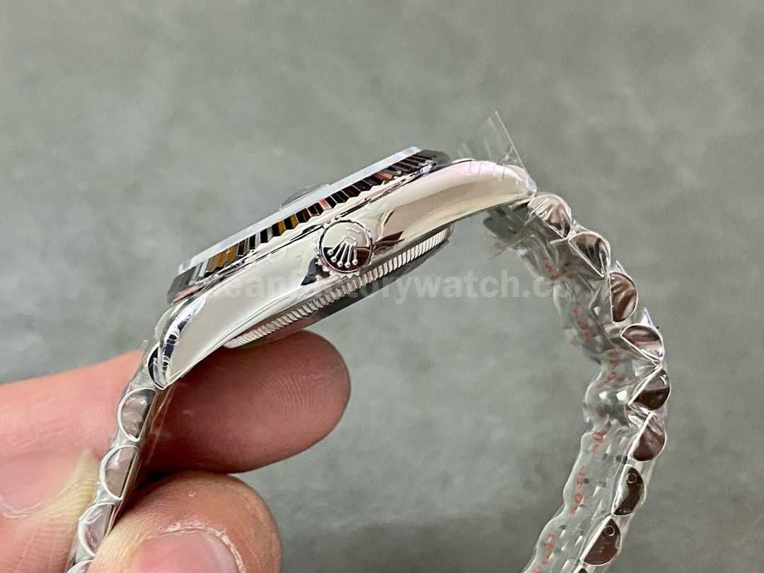 VS Factory Rolex Datejust 126234 0027 36mm Full 904L Diamond Black Dial Jubilee (5)