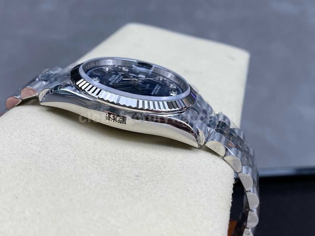 VS Factory Rolex Datejust 126234 0037 36mm Full 904L Diamond Blue Dial Jubilee (3)