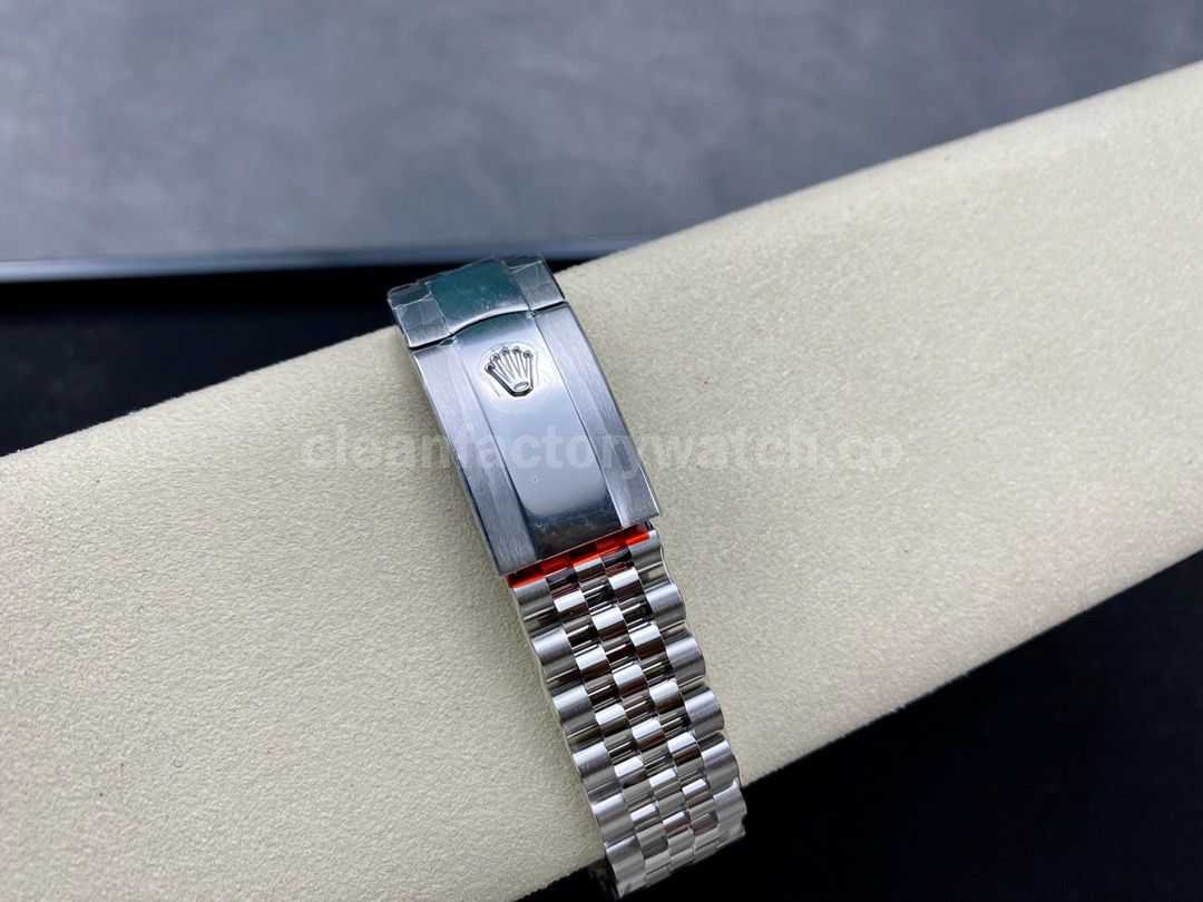 VS Factory Rolex Datejust 126234 0055 36mm Full 904L Diamond Olive Green Palm Motif Dial Jubilee ( (3)