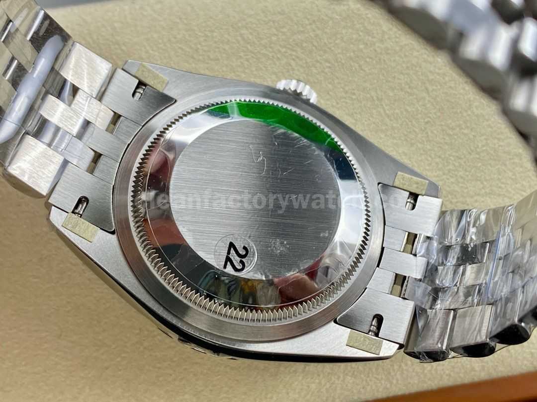 VS Factory Rolex Datejust 126234 0057 36mm Full 904L Diamond Fluted Motif Blue Dial Jubilee (4)