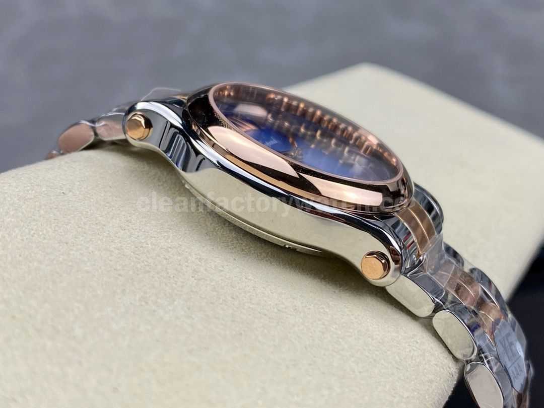 YF Factory Chopard Happy Sport 278578 6003 36mm Half Rose Gold Roman Numerals Blue Dial (7)