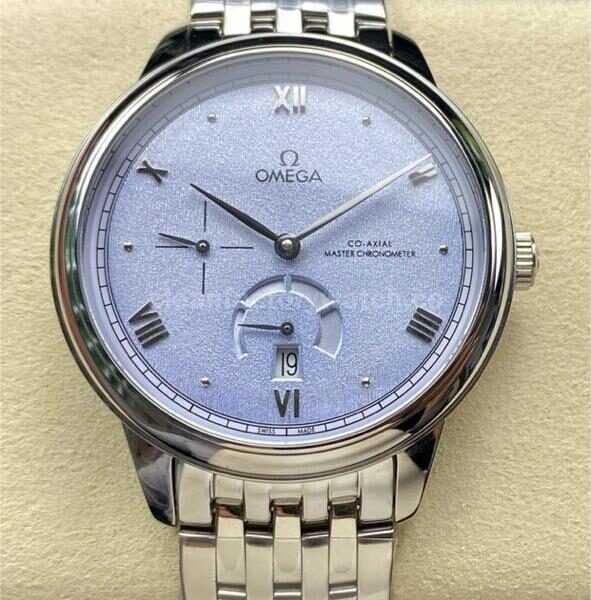 YMS Factory Omega De Ville Prestige 434.10.41.21.03.001 41mm Full Steel Roman Numerals Blue Dial