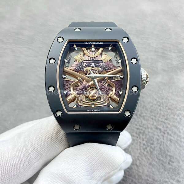 YS Factory Richard Mille Darth Vader Watch RM47 43mm Ceramic Rubber Strap Skeletonized Dial