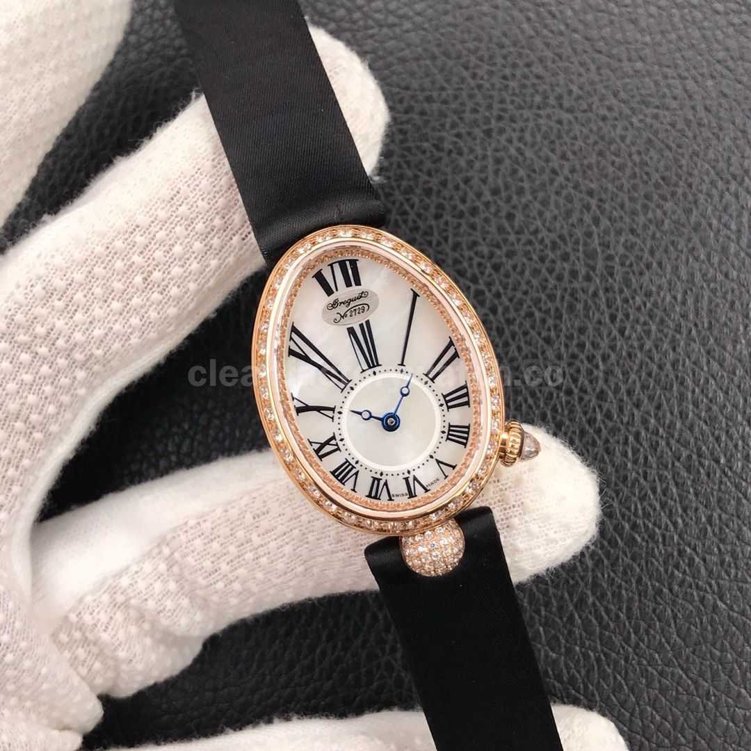 ZF Factory Breguet Reine De Naples 8928br51844.dd0d 33 X 24.95mm Rose Gold Leather (3)