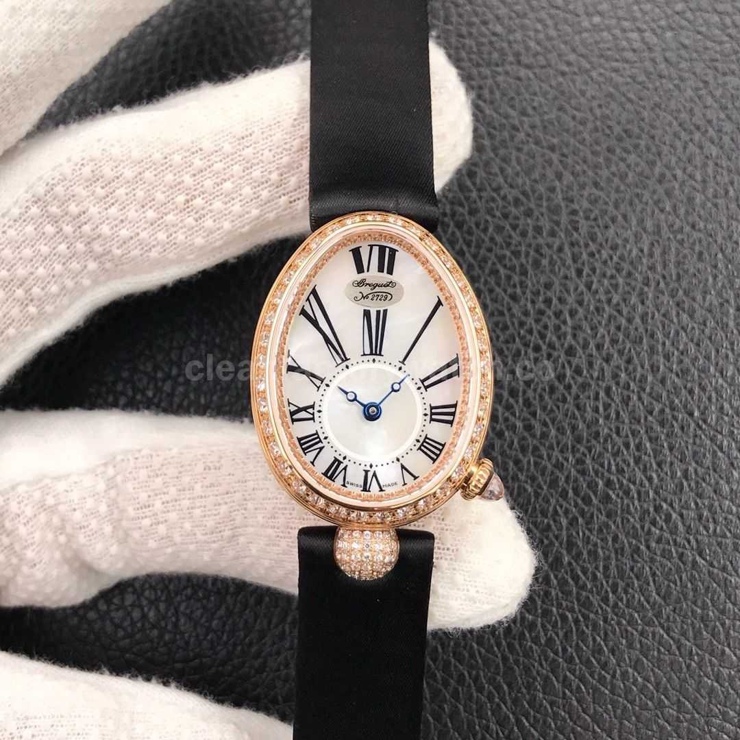 ZF Factory Breguet Reine De Naples 8928br51844.dd0d 33 X 24.95mm Rose Gold Leather (9)