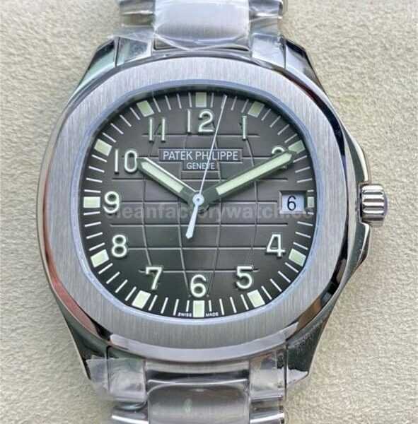 ZF Factory Patek Philippe Aquanaut 5165A 40mm Full Steel Arabic Numerals Black Dial