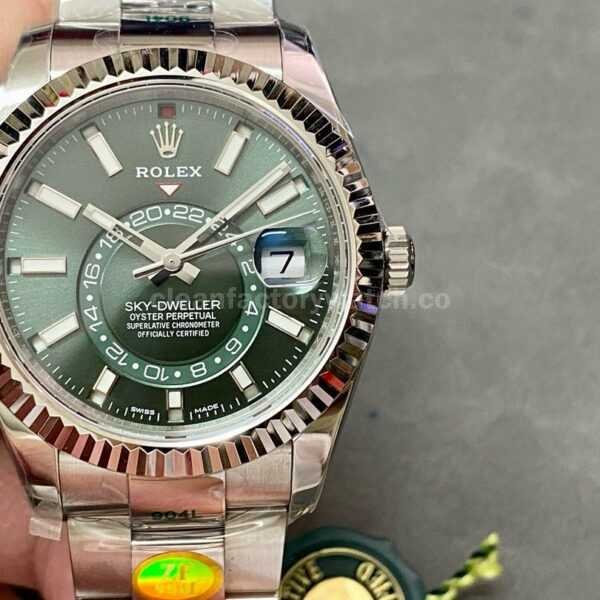 ZF Factory Rolex Sky-Dweller 336934-0001 42mm White Gold 904L Green Dial