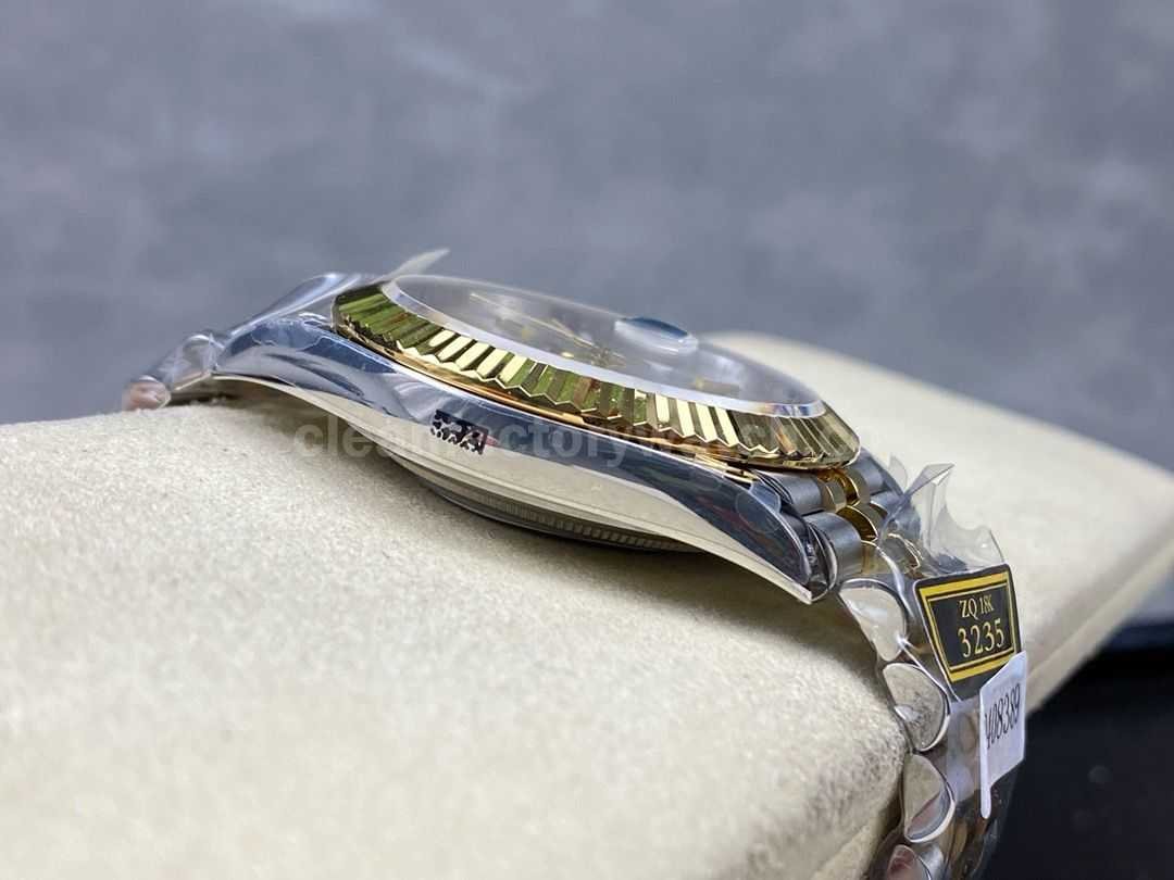 ZQ Factory Rolex Datejust 126333 0002 41mm Half Yellow Gold Silver Dial Jubilee (8)