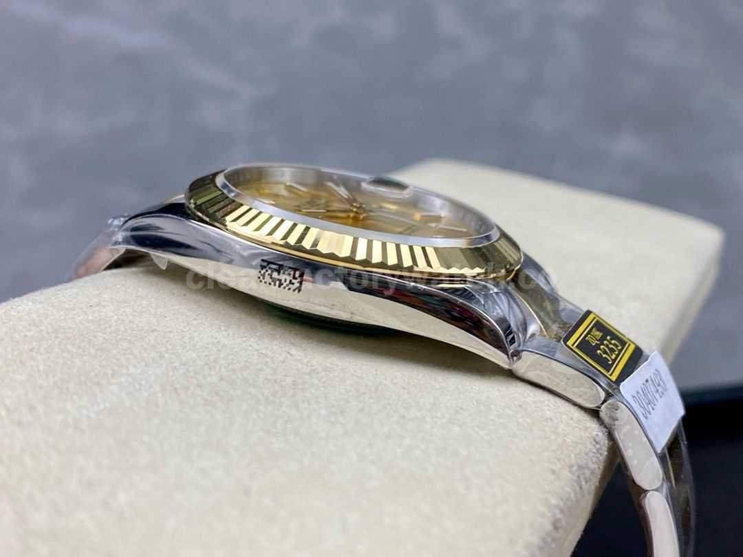 ZQ Factory Rolex Datejust 126333 0009 41mm Half Yellow Gold Champagne Dial (7)