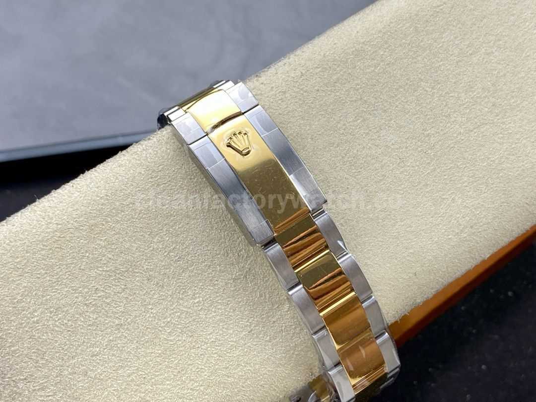 ZQ Factory Rolex Datejust 126333 0021 41mm Half Yellow Gold Fluted Motif Gold Dial (9)