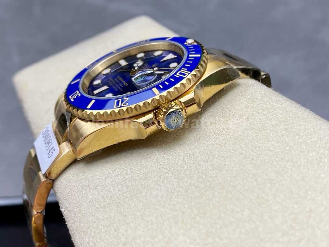 ZQ Factory Rolex Submariner Date 116618LB 40mm Full Yellow Gold Blue Dial (8)