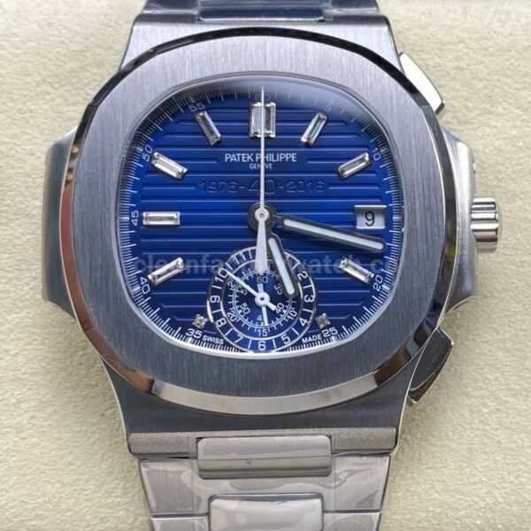 3K Factory Patek Philippe Nautilus 5976/1G-001 White Gold Blue Dial