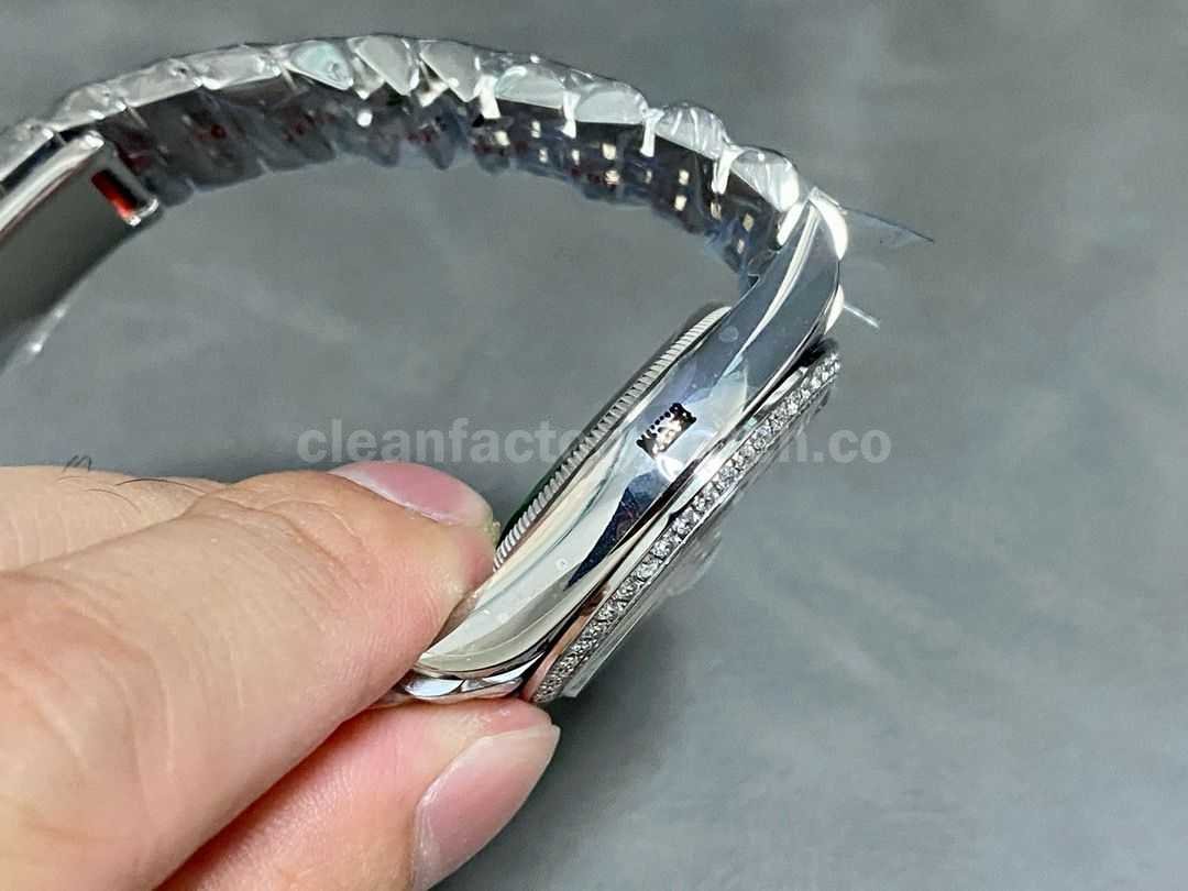A+ Factory Rolex Datejust 126284RBR 0021 36mm Diamond Bezel Full 904L Roman Numerals&Diamond Sil (6)