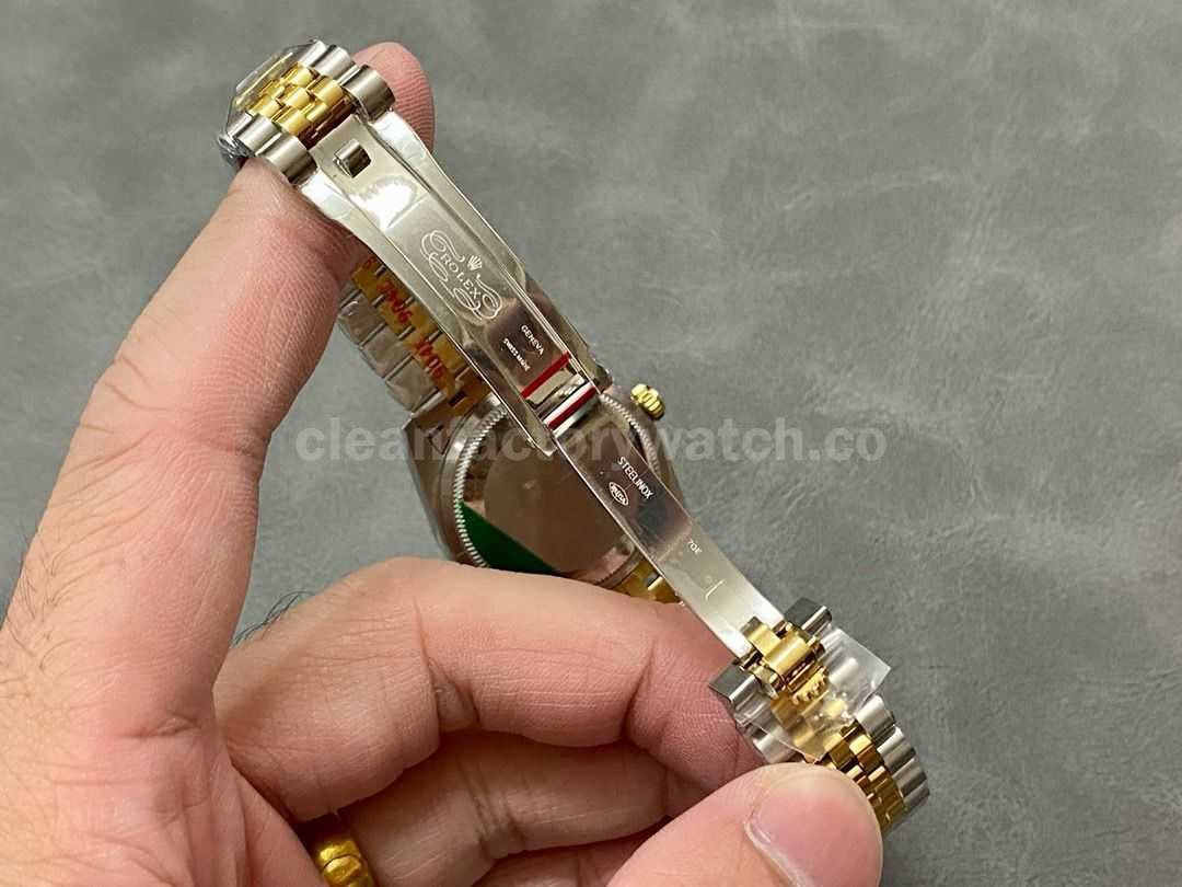 A+ Factory Rolex Datejust 278273 0004 31mm Half Yellow Gold Roman Numerals Diamond Silver Dial Jubilee (7)