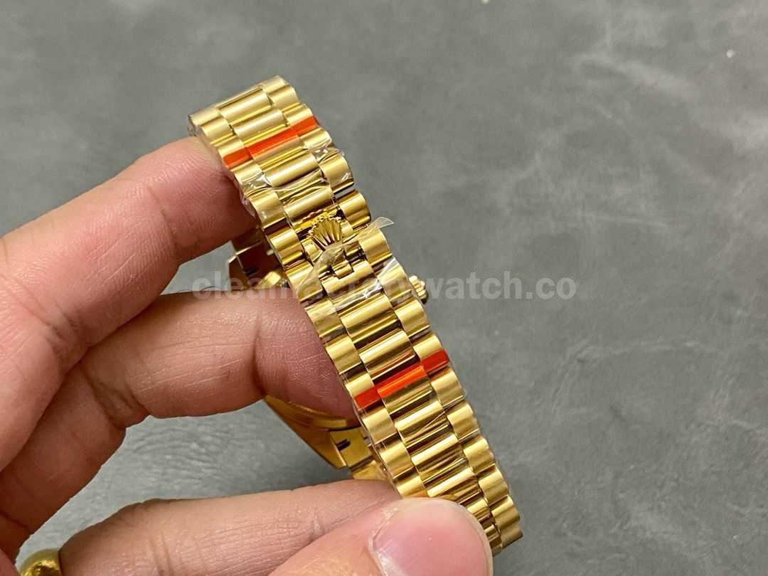 A+ Factory Rolex Datejust 278278 0030 31mm Full Yellow Gold Roman Numerals Diamond Green Dial (4)