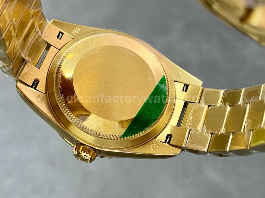 A+ Factory Rolex Datejust 278278 0030 31mm Full Yellow Gold Roman Numerals Diamond Green Dial (6)
