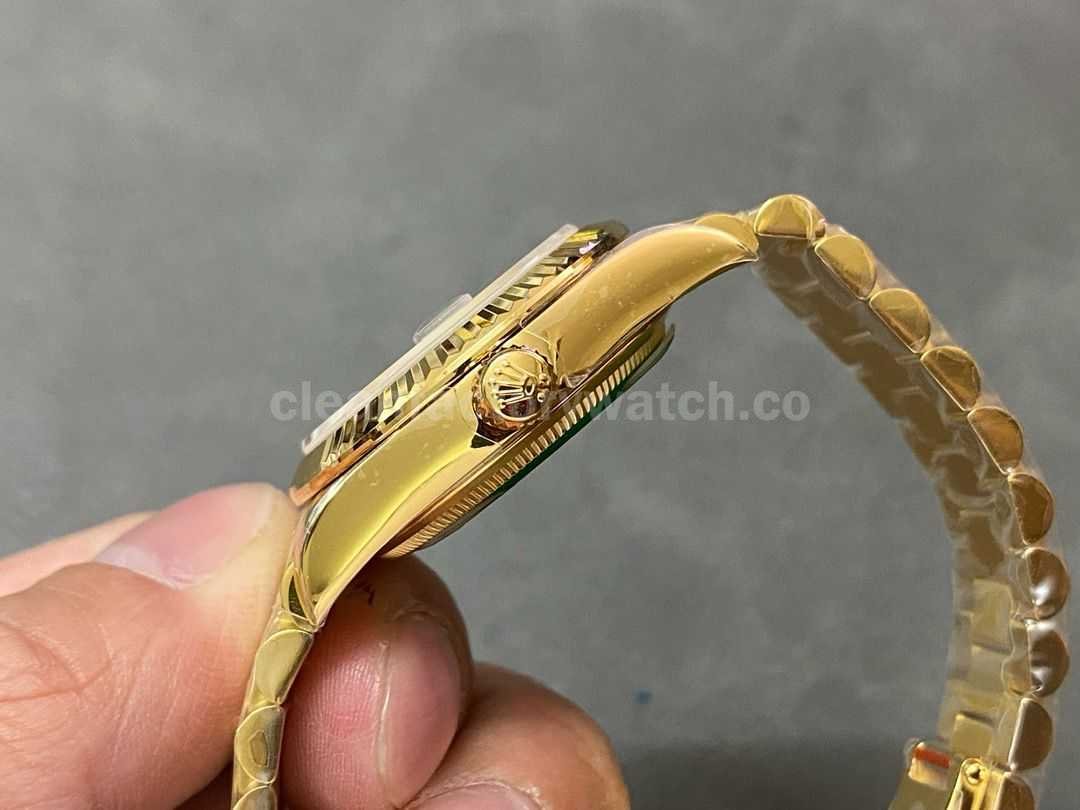 A+ Factory Rolex Datejust 278278 0034 31mm Full Yellow Gold Diamond Mop Silver Dial (5)