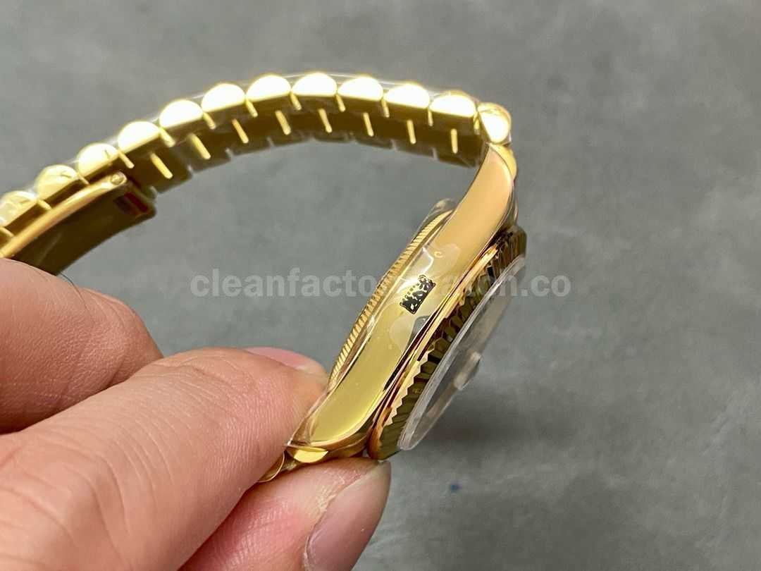 A+ Factory Rolex Datejust 278278 0034 31mm Full Yellow Gold Diamond Mop Silver Dial (9)