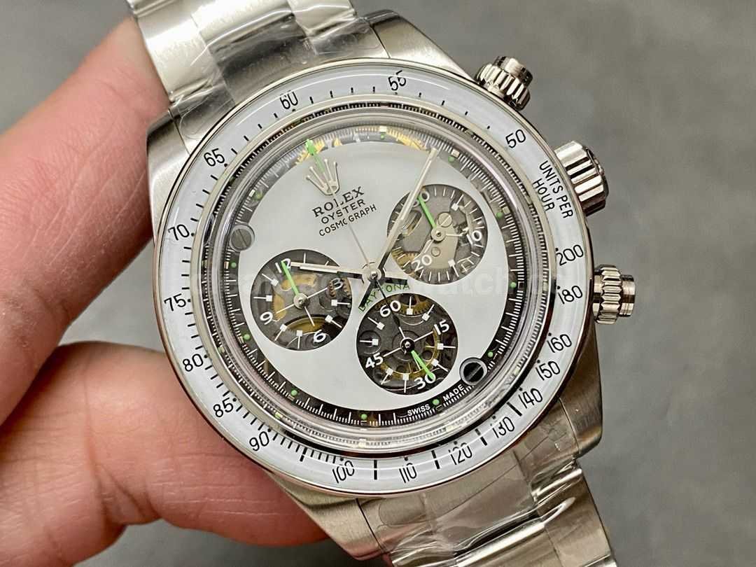 AMG Factory Rolex Daytona Panda Limited Edition 40mm Full Steel White Hollow Dial (8)