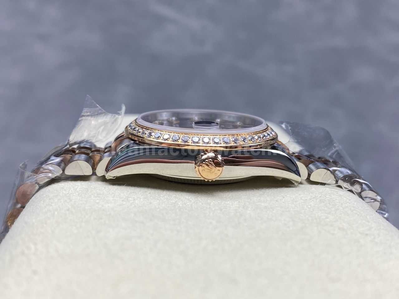 ARF Factory Counterweight Rolex Datejust 278381RBR 0010 31mm Rose Gold Diamond Bezel Sunburst Dial (5)